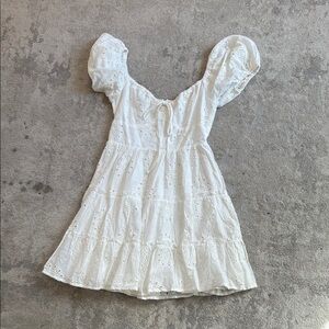 Charming White Princess Polly Dress
